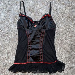 Black Sexy Satin Bodycon Lingerie