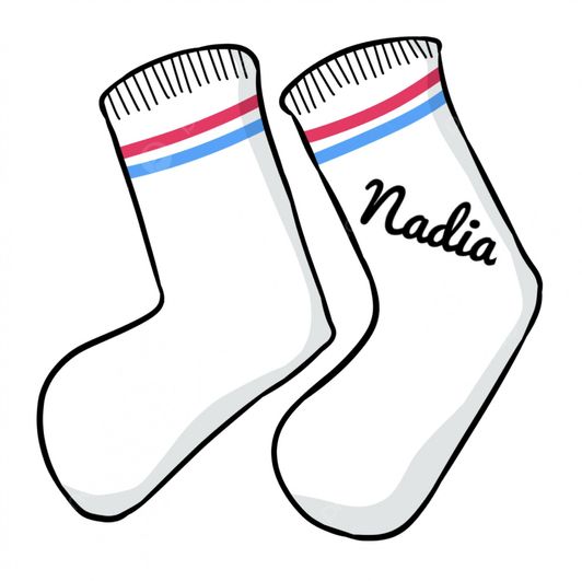 Random White Dirty Signed Socks