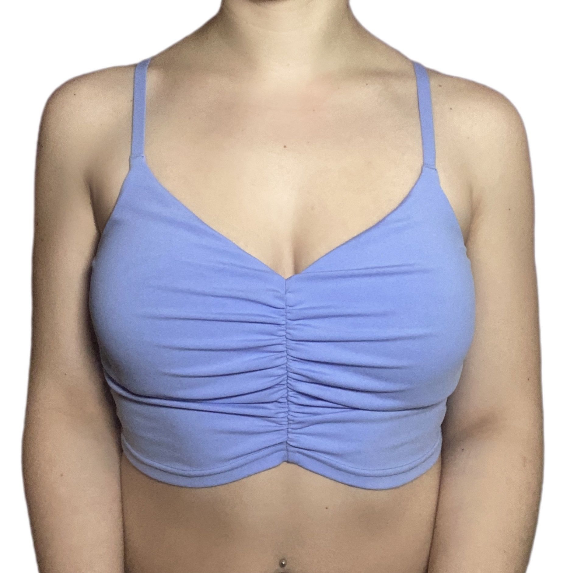 Blue Aerie Ruched Soft Sports Bra