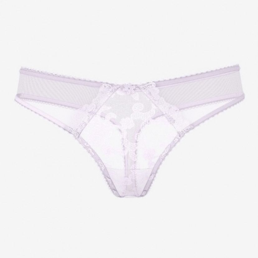 Victorias Secret Lavender Embroidery Thong Panty