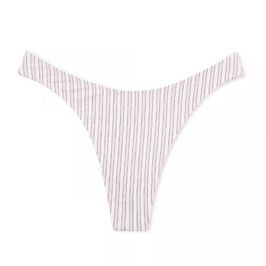 Victorias Secret Striped Cotton Thong Panties