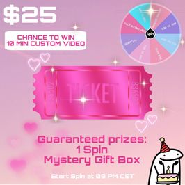 Ticket for Spin The Wheel On Birthday Stream