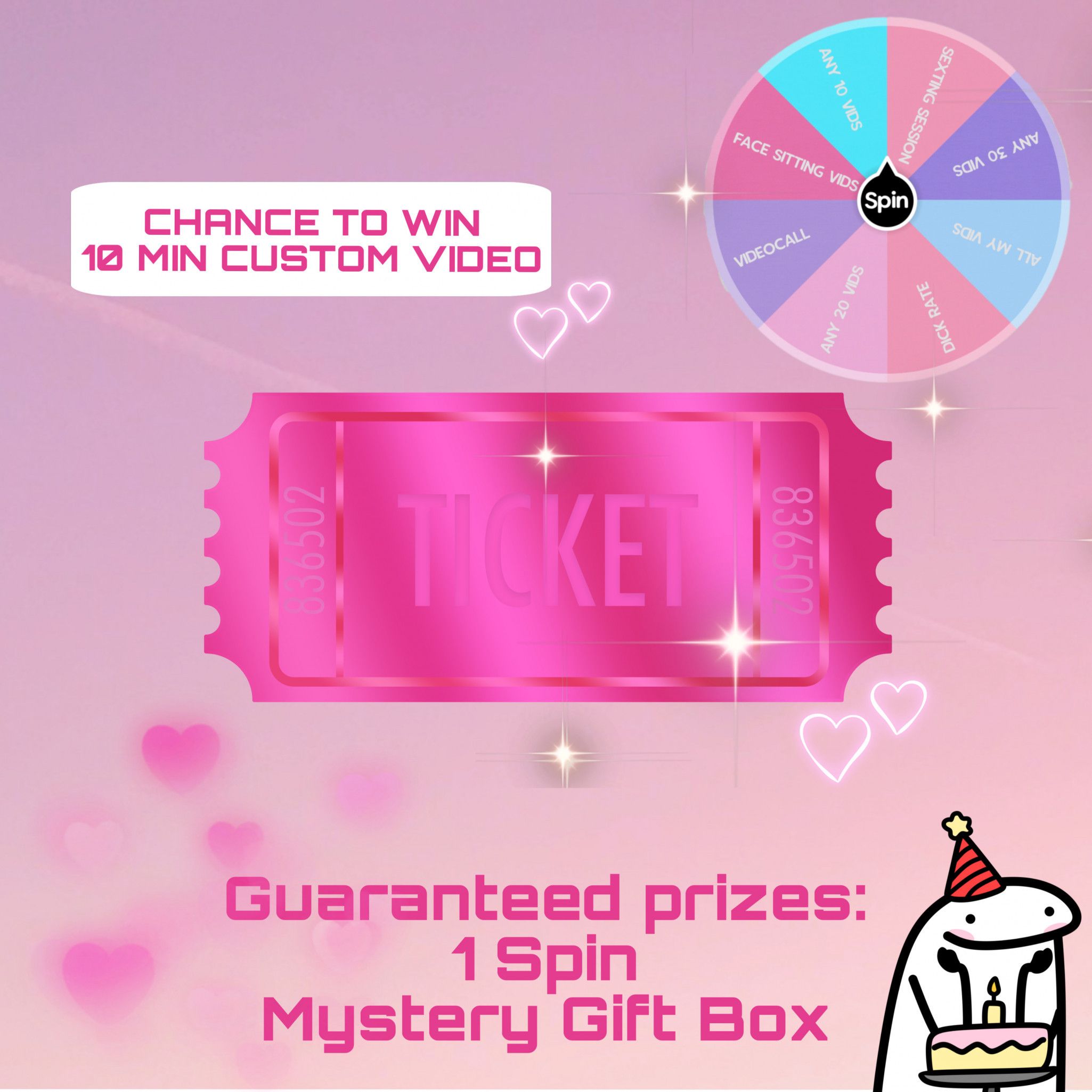 Ticket for Spin The Wheel On Birthday Stream