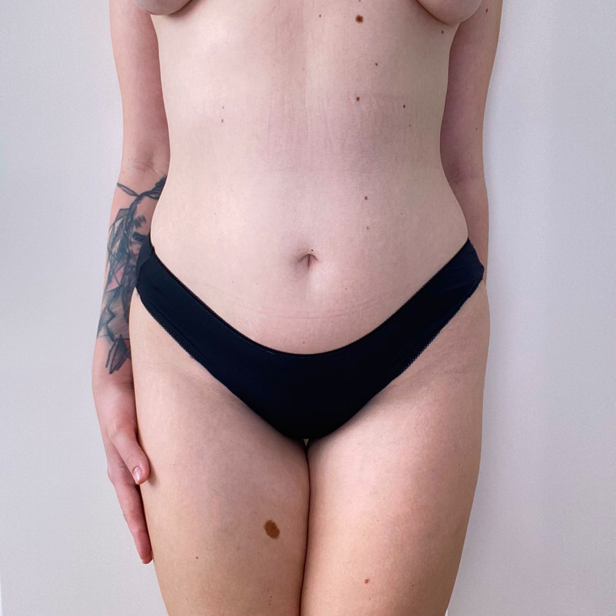 Black Silky Brief Panties