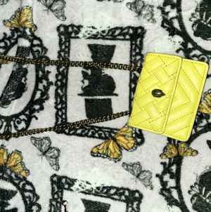 yellow mini kurt geiger purse
