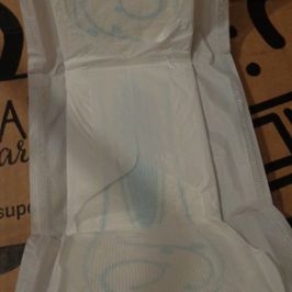 Used nightime sanitary pad