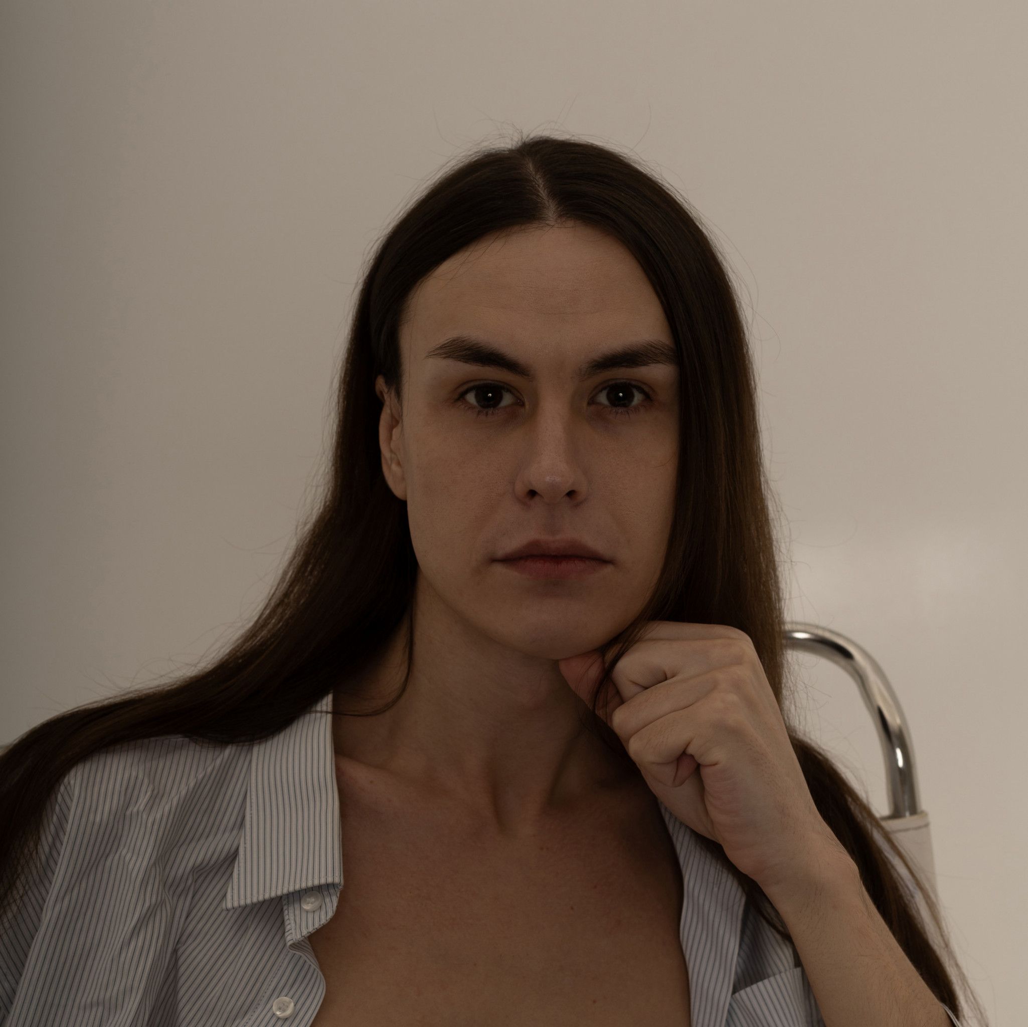 Professional photo shoot without makeup