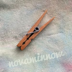 novas wooden clothespin