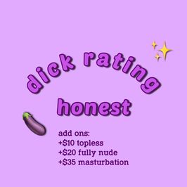 honest dick rating video