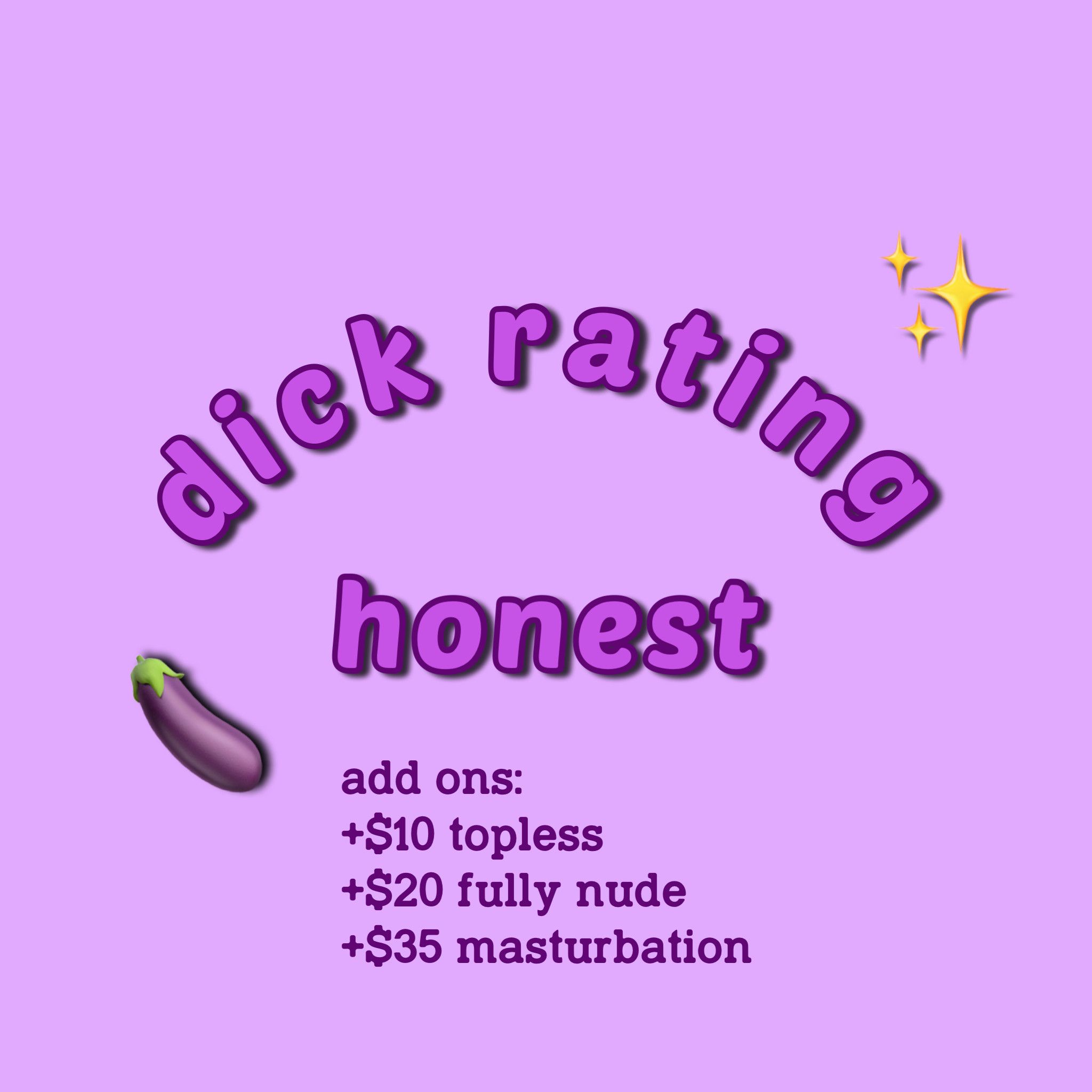 honest dick rating video