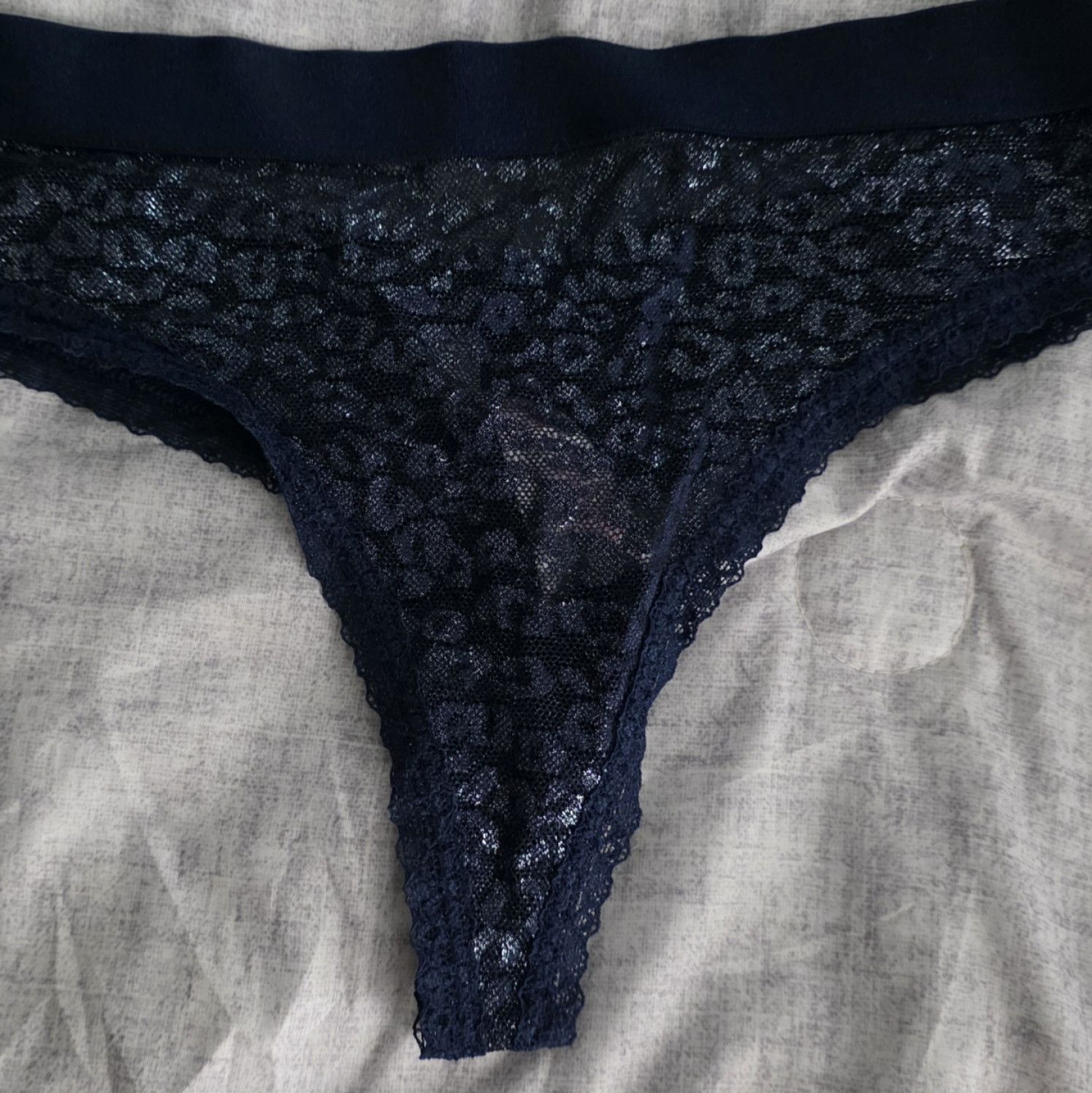 Navy Blue Victoria Secret Thong