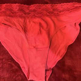 Red cheeky panties