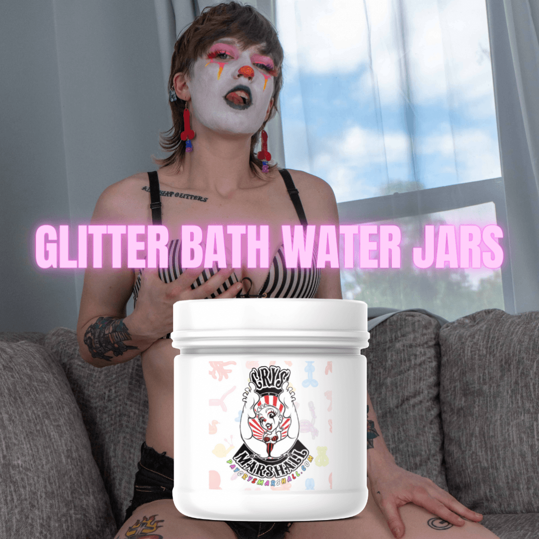 Glitter Bath Water Jar