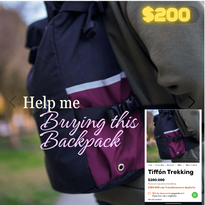 Help me buy the backpack of my dreams!