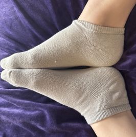 Used White Ankle Socks