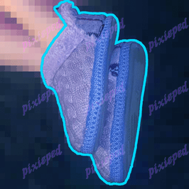 purple fuzzy slippers