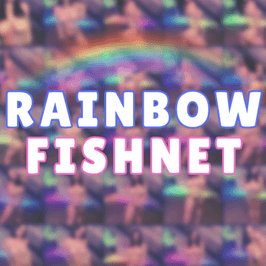 Rainbow Fishnet Photoset