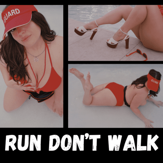 Run Dont Walk Lifeguard Professional Photoshoot
