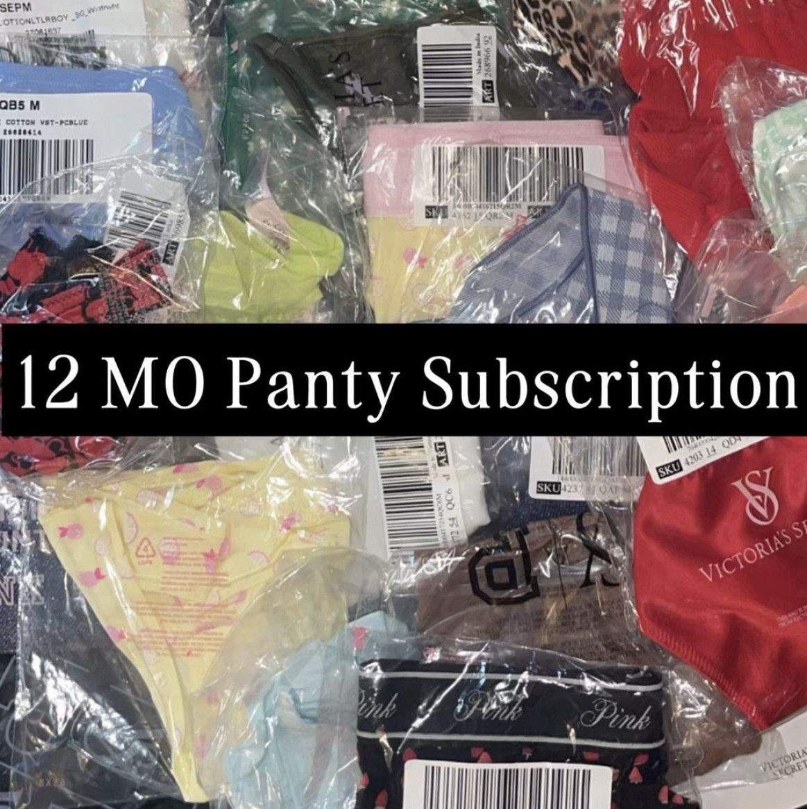 12 MONTH PANTY SUBSCRIPTION