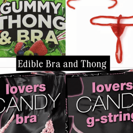 EDIBLE GUMMY BRA AND THONG SET