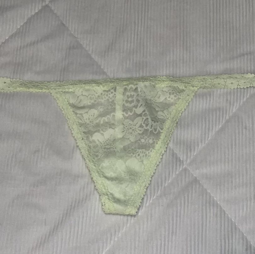 SALE Green Lace GString Panty