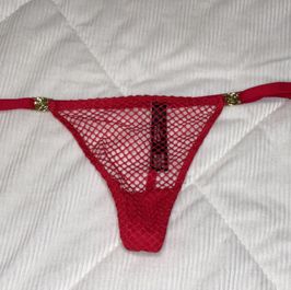 SALE Red Fishnet GString Panty