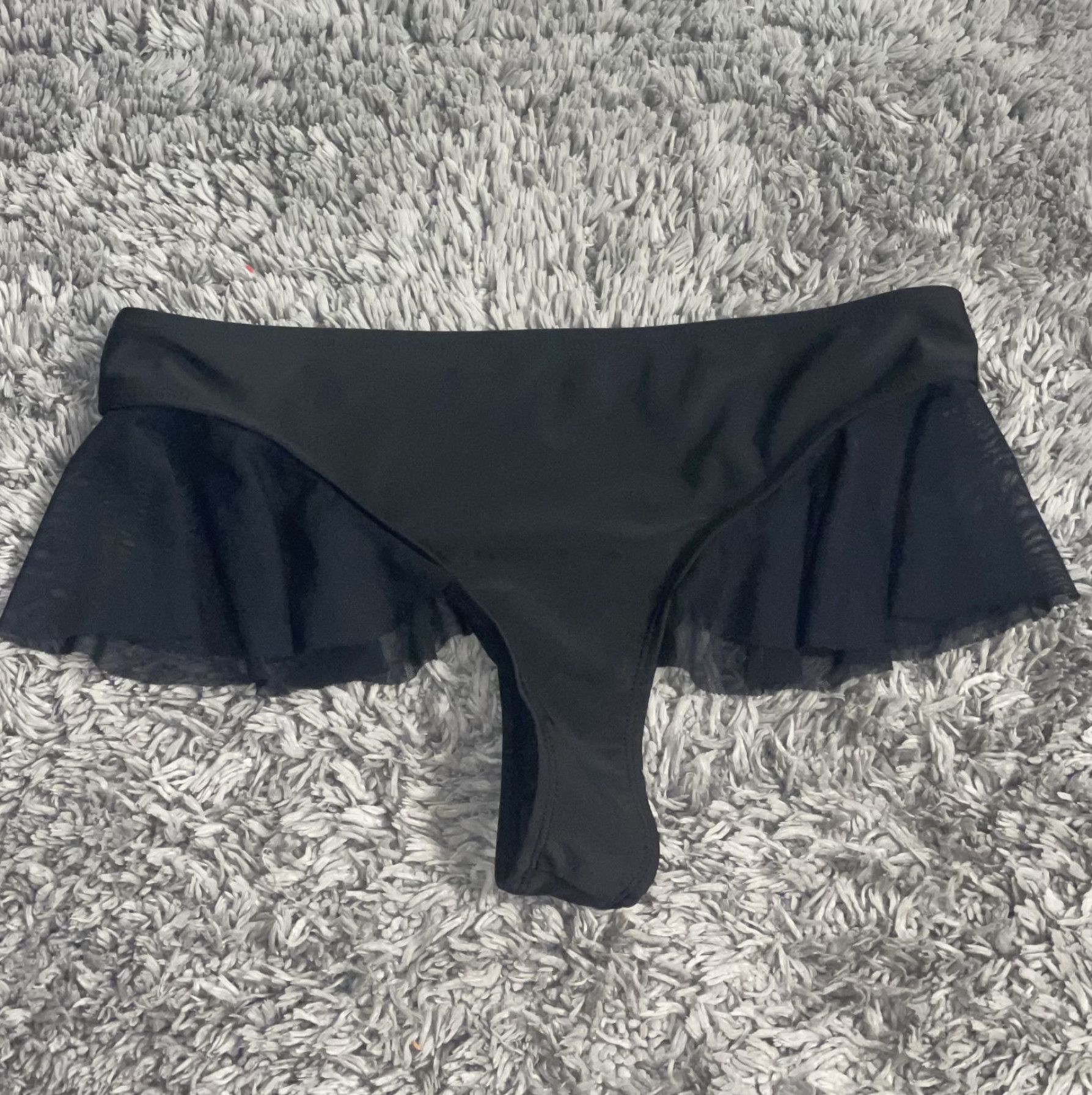 Black Skirt Flowy Panty