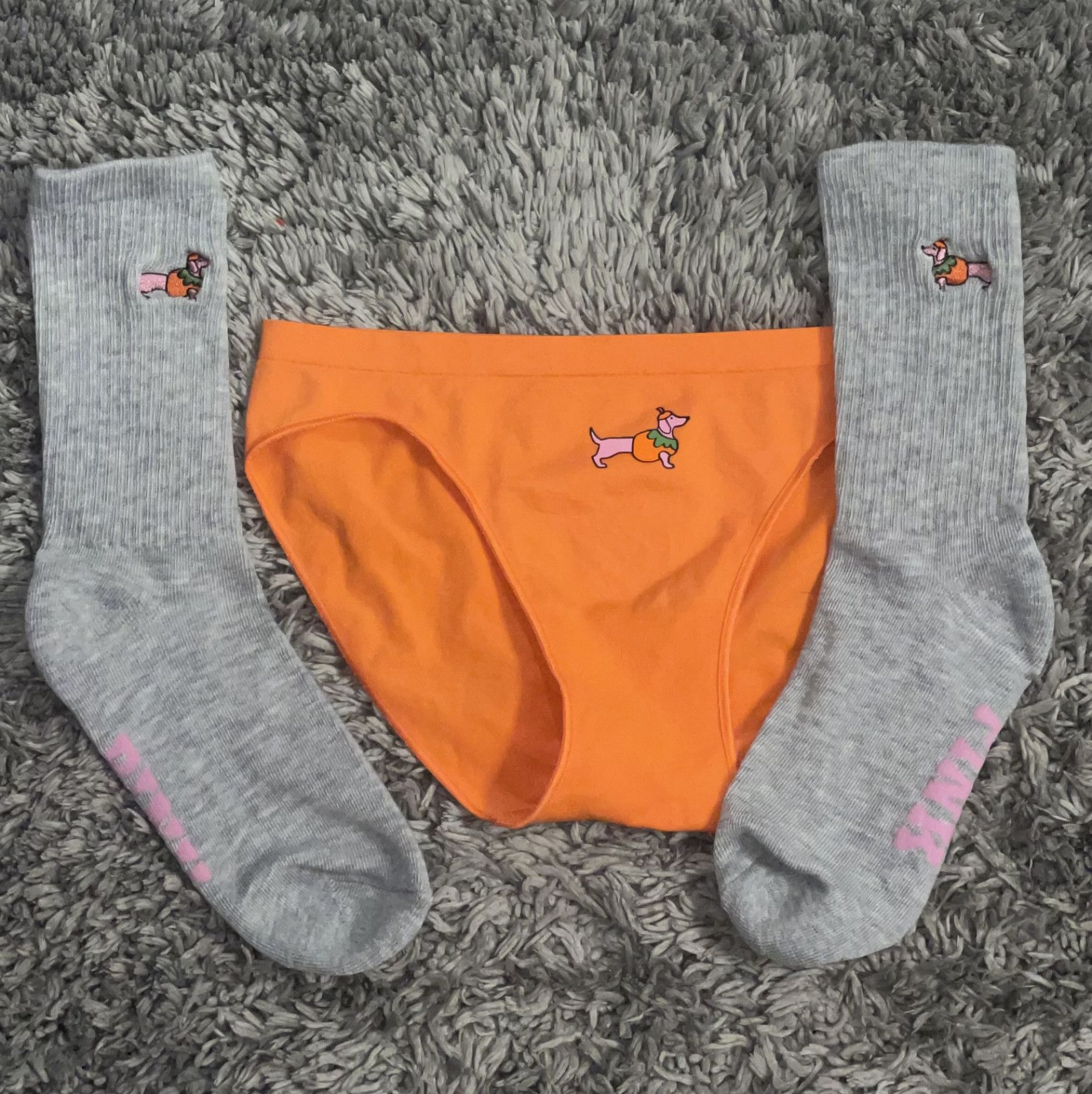 Halloween Matching Panty and Socks