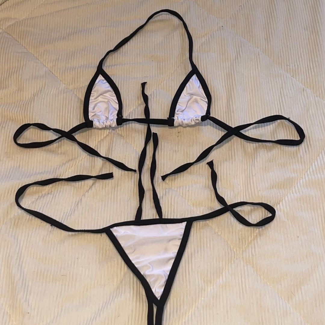White Micro Bikini Set