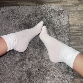 White Slouch Socks