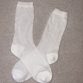 White Sheerlike Long Socks Aerie