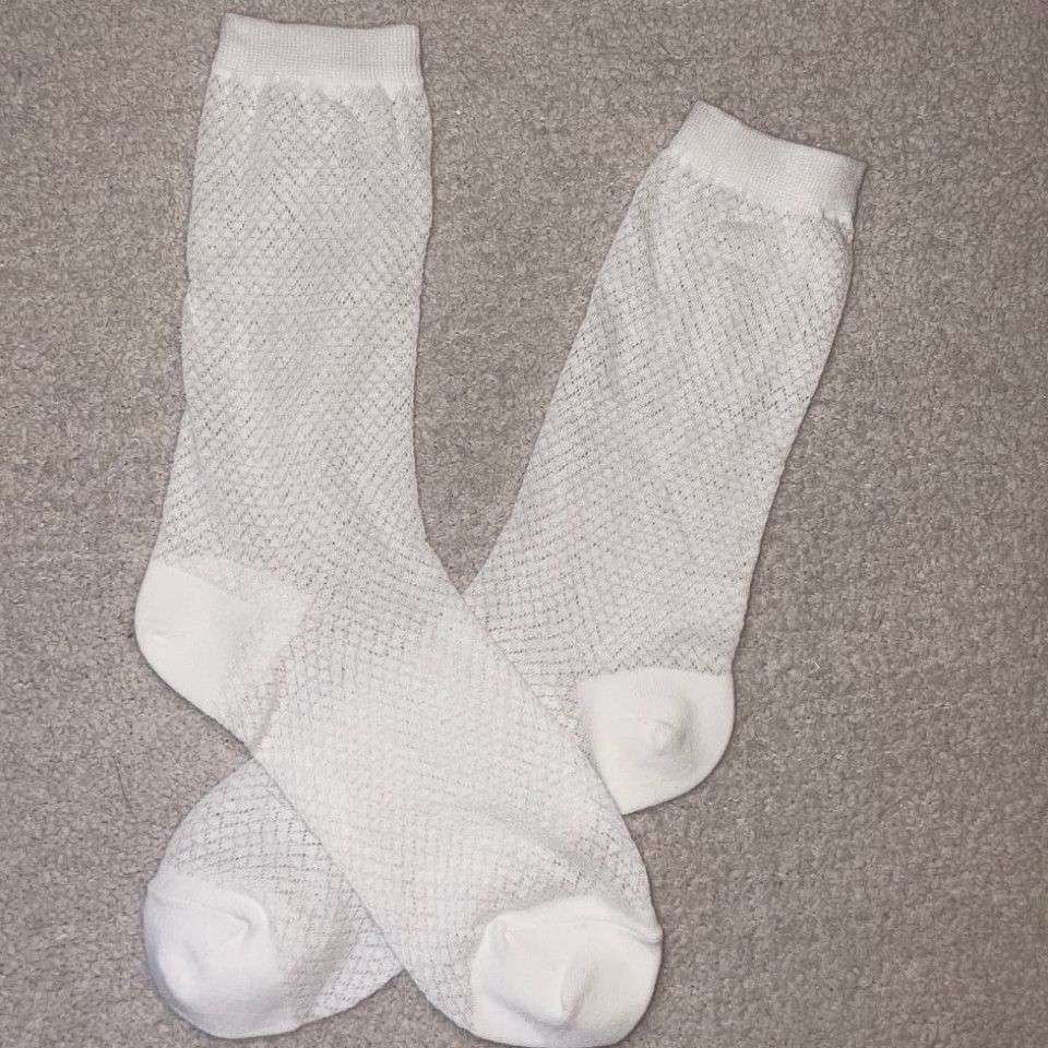 White Sheerlike Long Socks Aerie