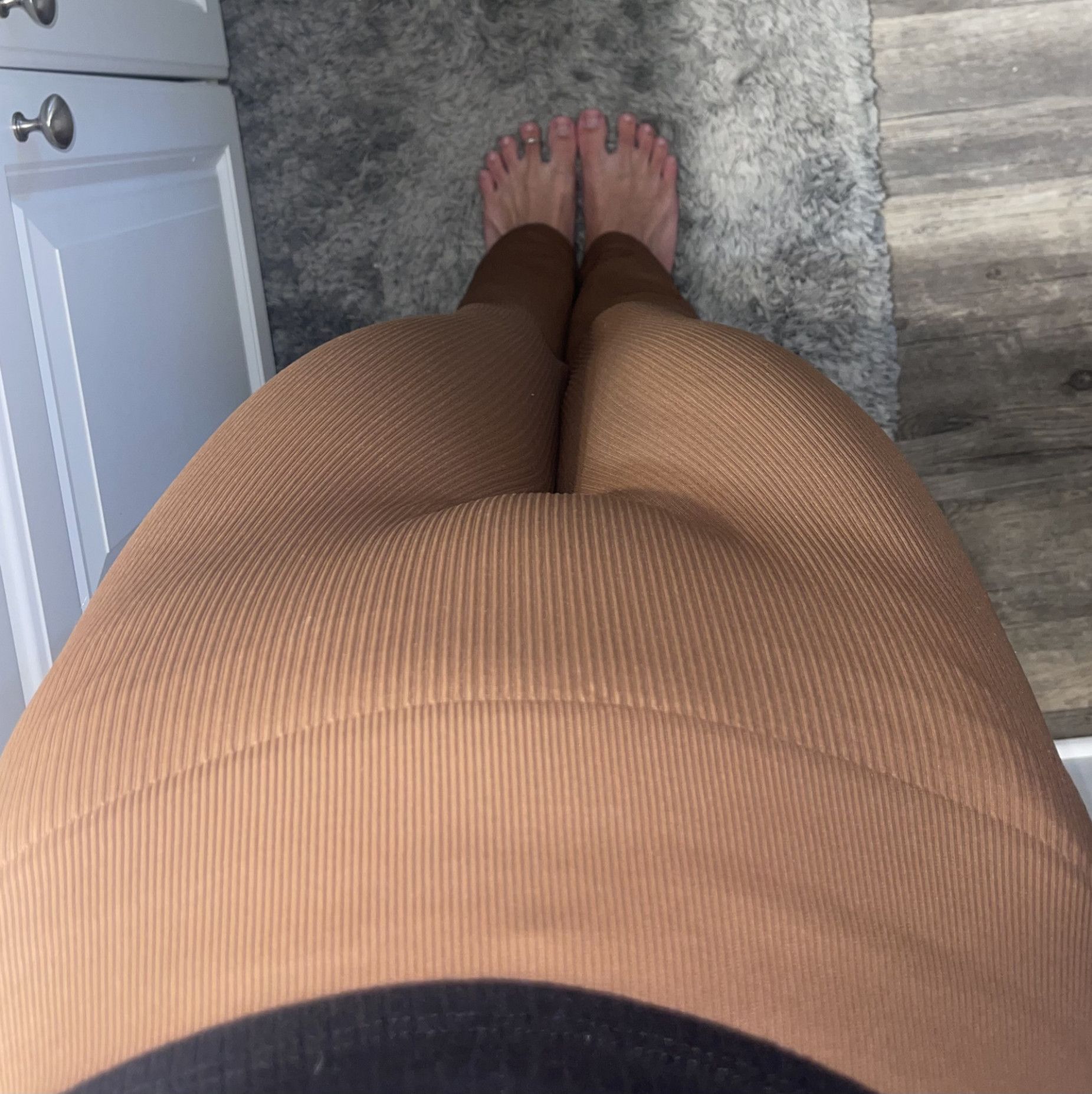 Brown QQQ Flare Leggings