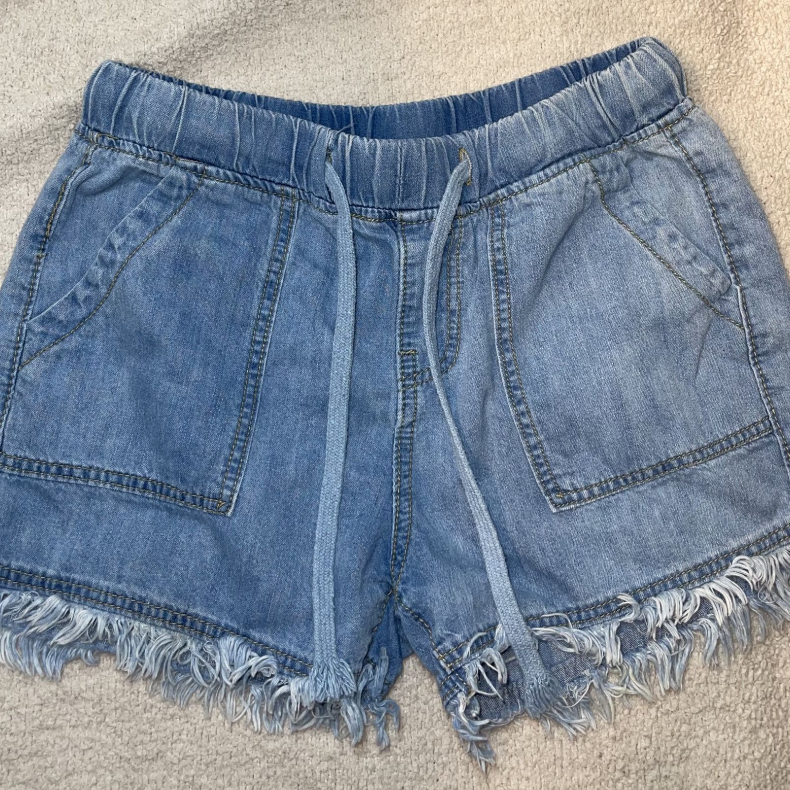 Fray Jean Shorts