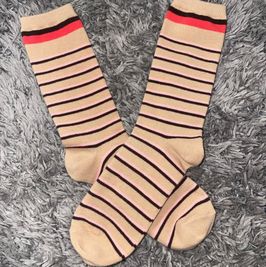 Aerie Khakis Stripped Long Socks