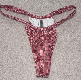 Red Thong Bikini Bottom VS