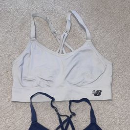 White Sports Bra NB