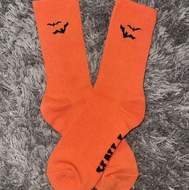 Orange Bat VS Crew Socks