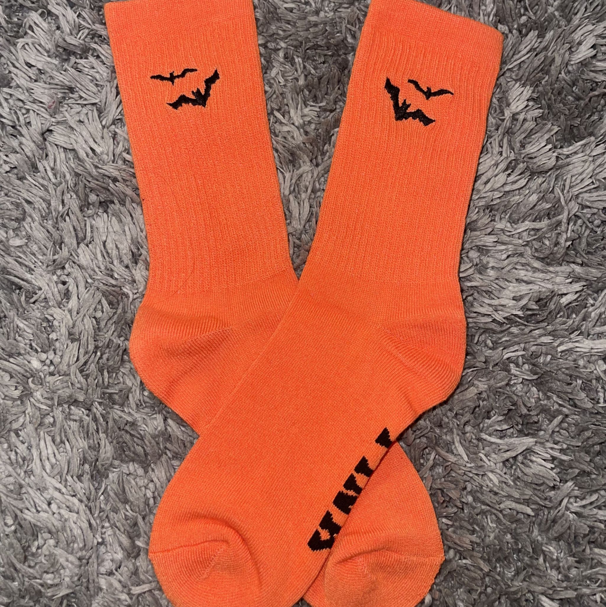 Orange Bat VS Crew Socks