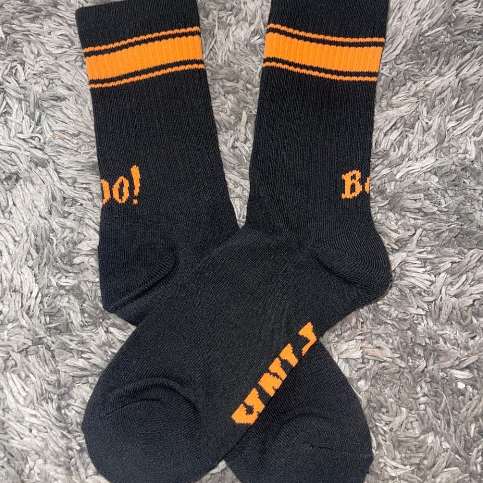 Black BOO VS Crew Socks