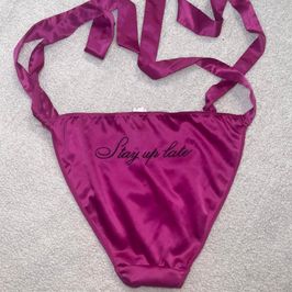 Mag Satin Side Tie Panty