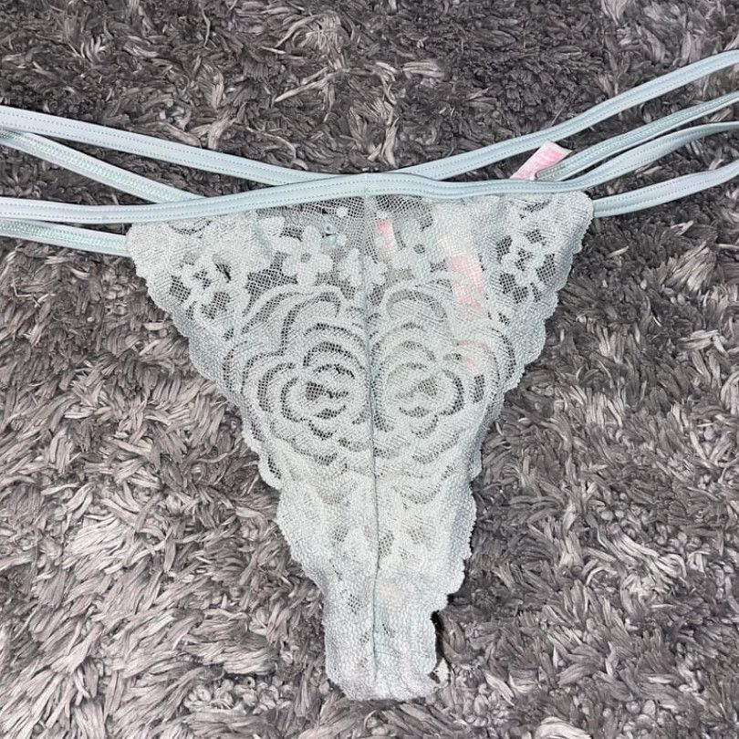 Green Lace Strappy Thong