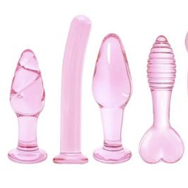 Buy Me Pink Glass Anal Plug Set