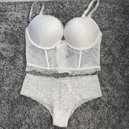 Corset and Panty White Set