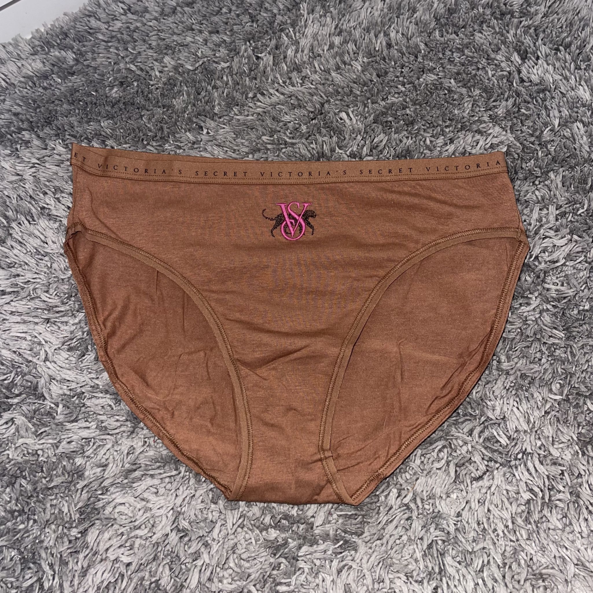 Brown High Leg Brief