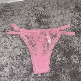 Pink Lace Thong