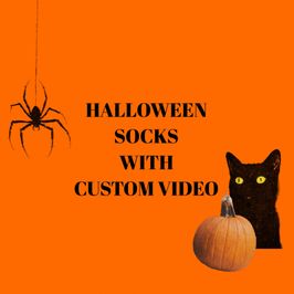 Halloween Socks with Custom Video