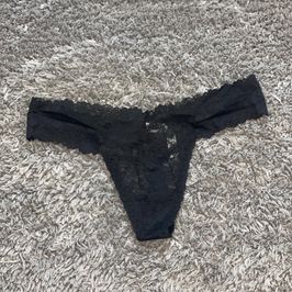 Black Lace Thong