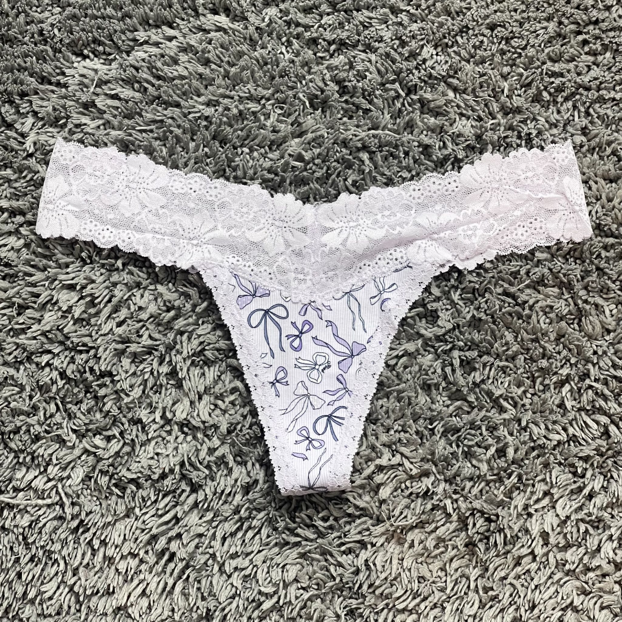 Bow Lace Thong