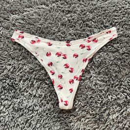 White Cherry Thong